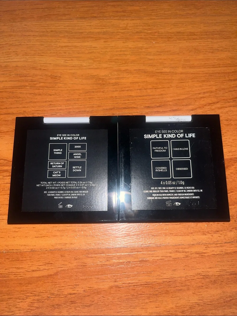 GXVE BEAUTY “Eye See in Color” Simple Kind of Life - 2 eyeshadow palettes